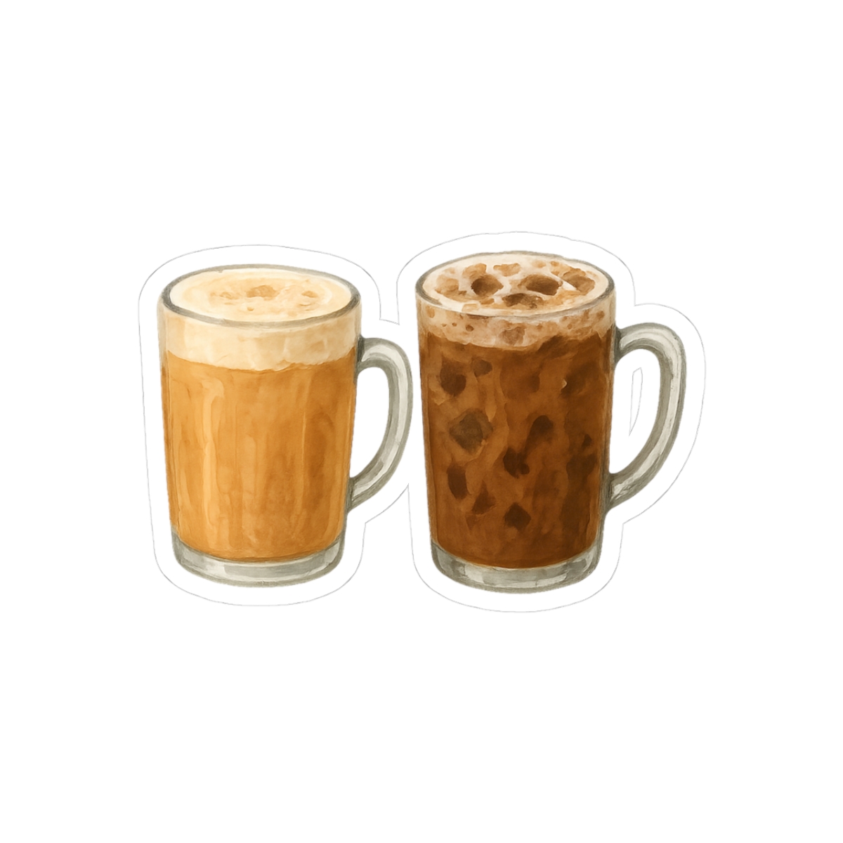 Milo Ice and Teh Tarik Sticker - Official stickers merchandise