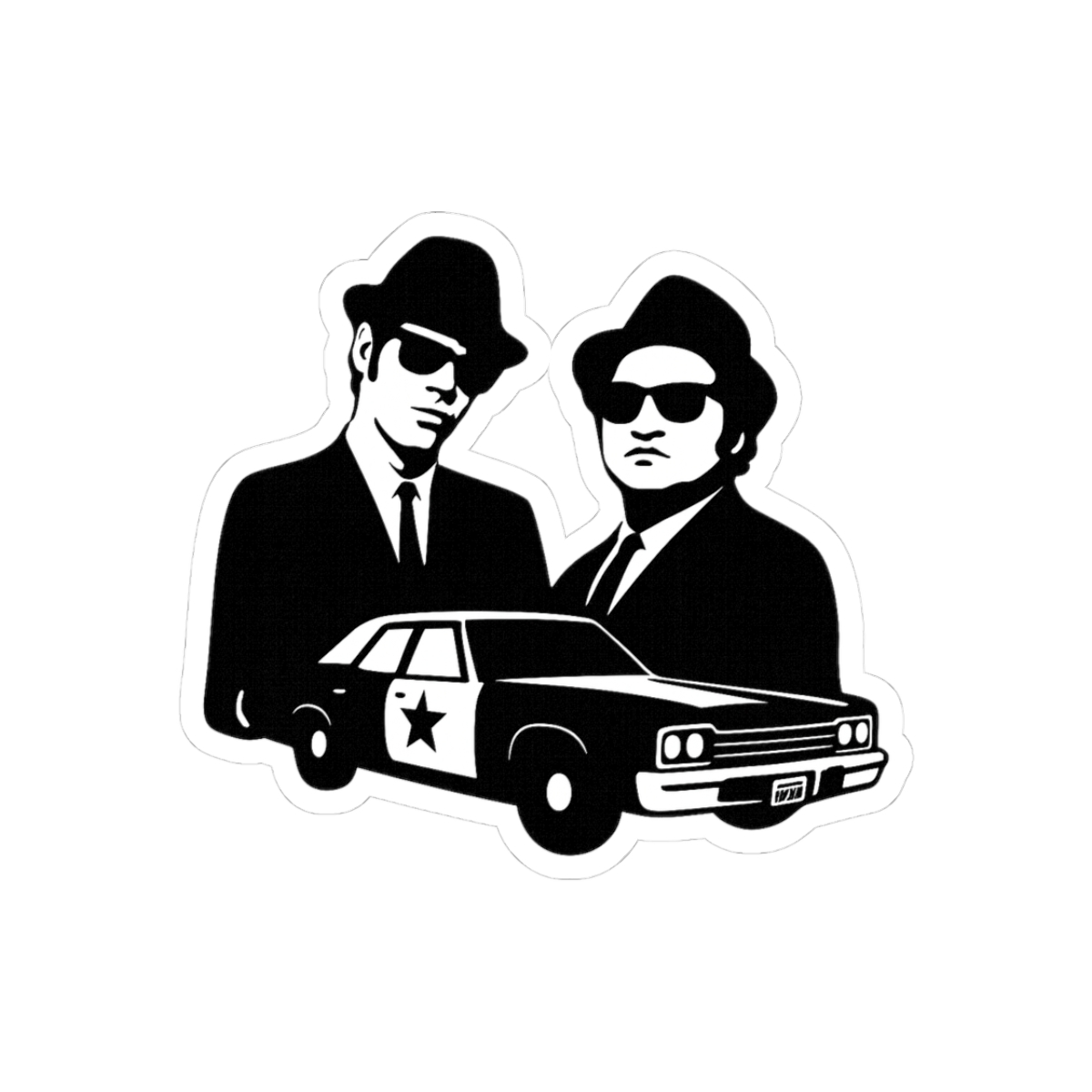 Blues Brothers Retro Design Tarik Sticker - Official stickers merchandise