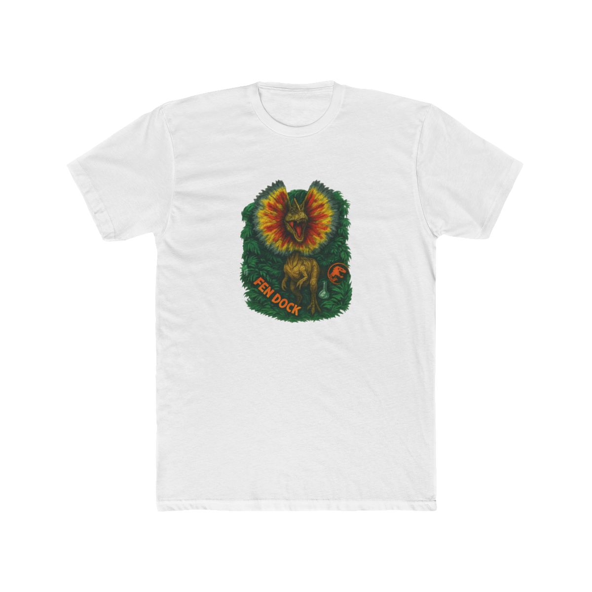 Jurassic Park Dilophosaurus Retro Tropical Fine Tarik # 8931 T-Shirt - Official t-shirts merchandise