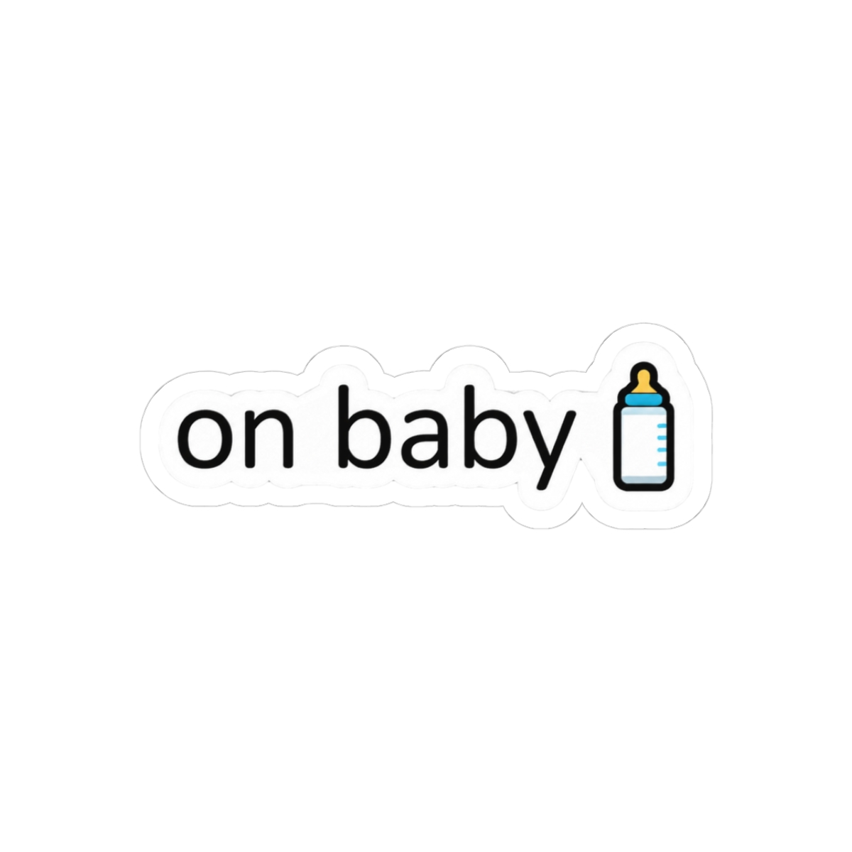 Chubby Cheeked Baby Adorable Sticker - Official stickers merchandise