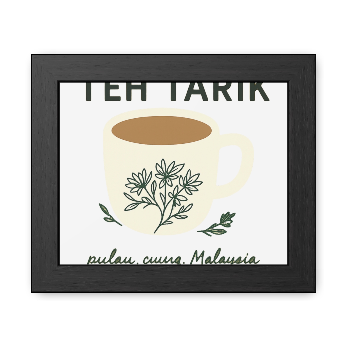 Teh Tarik Kuala Lumpur Framed Art Print - Official Creator merchandise