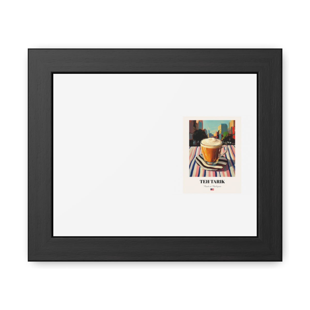 Teh Tarik Malaysian Drink City Scene Framed Print - Official Creator merchandise