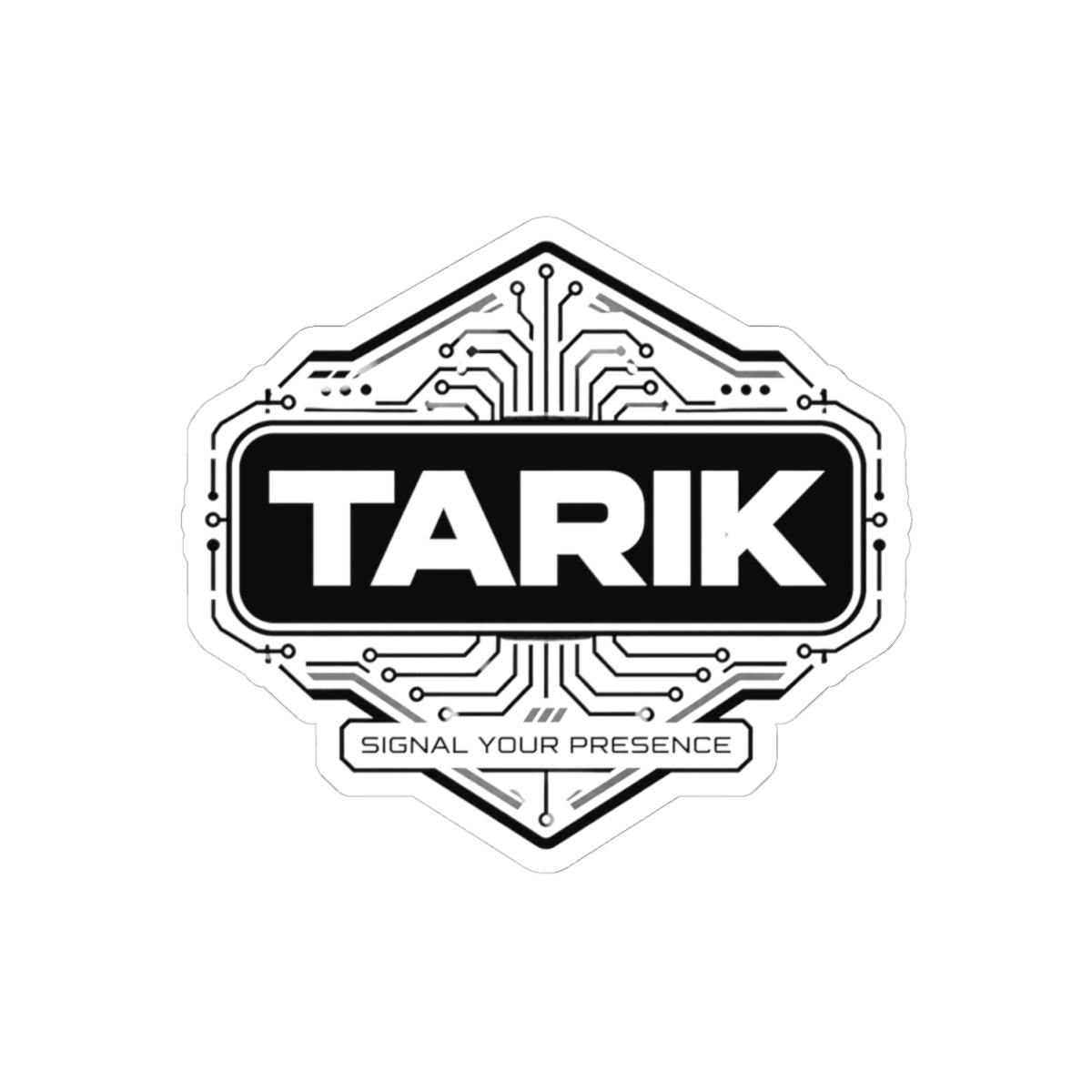 Tarik "Signal Your Presence" Sticker - alternate angle 2, merchandise
